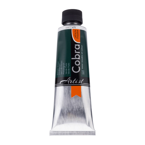 Cobra Artist Water-Mixable Oil Colour Tube 150 ml Phthalo Green 675