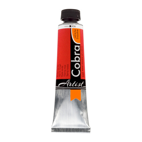 Cobra Artist Water-Mixable Oil Colour Tube 40 ml Red Earth 436