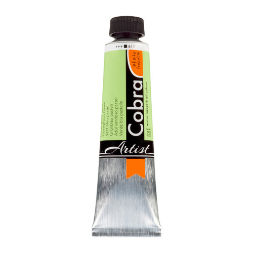 Cobra Artist Water-Mixable Oil Colour Tube 40 ml Pastel Green Blue 611