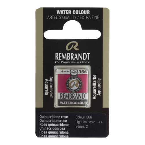 1/2 Pan - Rembrandt Watercolour - Quinacridone rose - Series 2