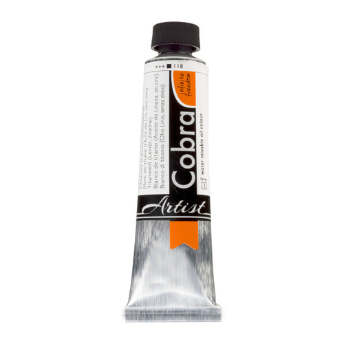 Cobra Artist Water-Mixable Oil Colour Tube 40 ml Titanium White (Linseed Oil) 11