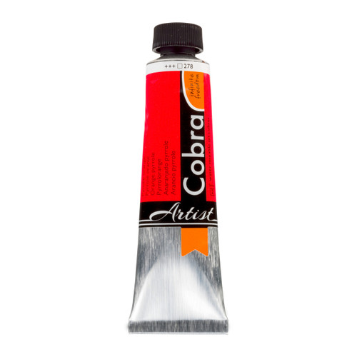 Cobra Artist Water-Mixable Oil Colour Tube 40 ml Pyrrole Orange 278