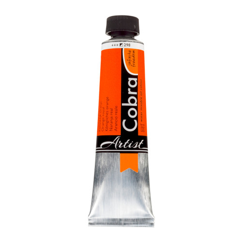 Cobra Artist Water-Mixable Oil Colour Tube 40 ml Royal Orange 298