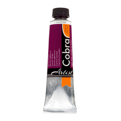 Cobra Artist Water-Mixable Oil Colour Tube 40 ml Burnt Carmine 323