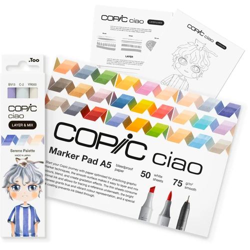 Copic Ciao (Layer & Mix) Manga Starter Set, Serene