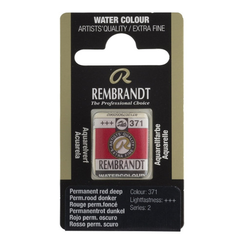 1/2 Pan - Rembrandt Watercolour - Permanent red deep - Series 2