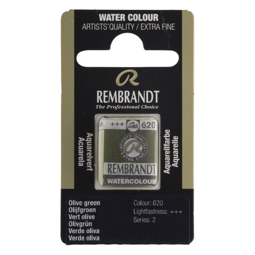 1/2 Pan - Rembrandt Watercolour - Olive green - Series 2
