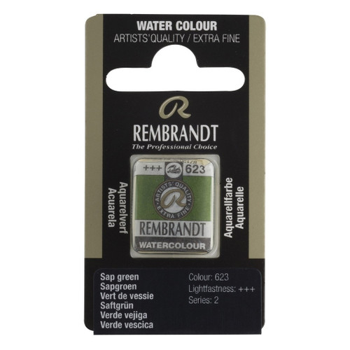 1/2 Pan - Rembrandt Watercolour - Sap green - Series 2