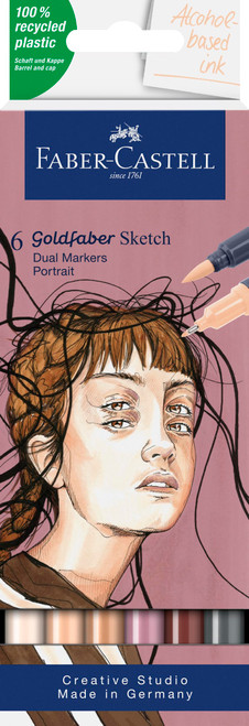 Goldfaber Sketch Marker Portrait set 6