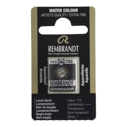1/2 Pan - Rembrandt Watercolour - Lamp black - Series 1