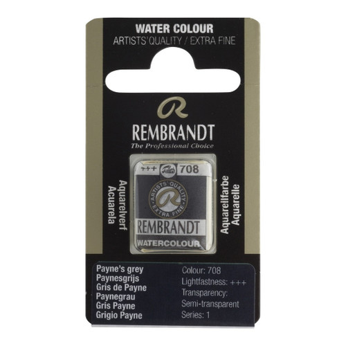 1/2 Pan - Rembrandt Watercolour - Paynes grey - Series 1