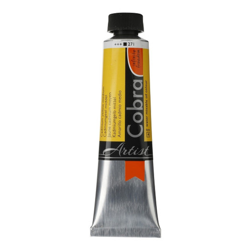 40ml - Cobra Artist Watermixable Oil - Series 4 - Cadmium yellow medium