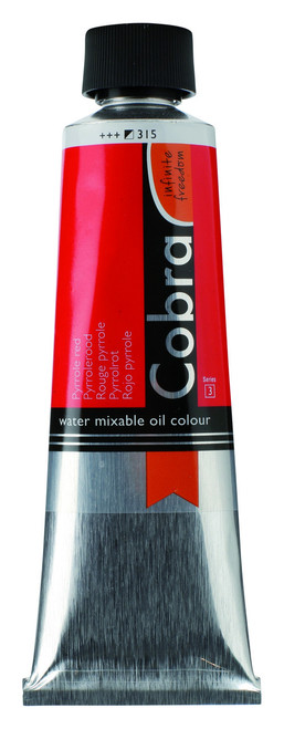 150ml - Cobra Artist Watermixable Oil - Series 3 - Pyrrole red