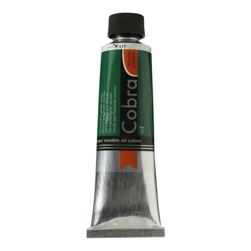150ml - Cobra Artist Watermixable Oil - Series 3 - Permanent green deep