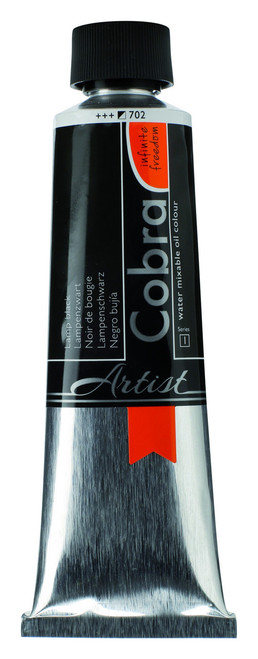 150ml - Cobra Artist Watermixable Oil - Series 1 - Lamp black