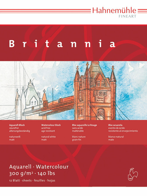 Hahnemuhle Britannia Watercolour Block - 17x24cm Rough