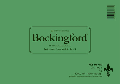 Bockingford Rough Watercolour Fat Pad 300gsm - A5