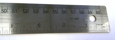 60cm Steel Ruler non slip