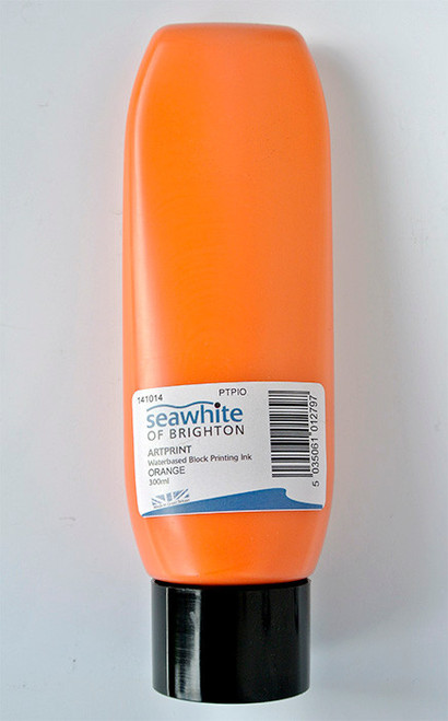 Block Printing Ink Orange ~ 300ml tube
