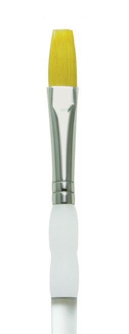 Gold taklon filbert comb brush - 1/2"