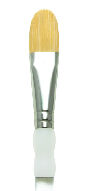 Gold taklon oval wash brush - 1/2"