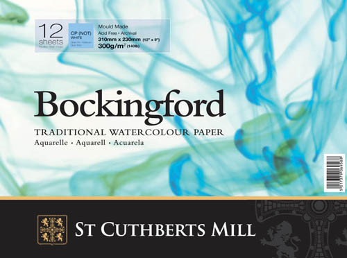 Bockingford Watercolour Block 12x9" ~ 300gsm Not