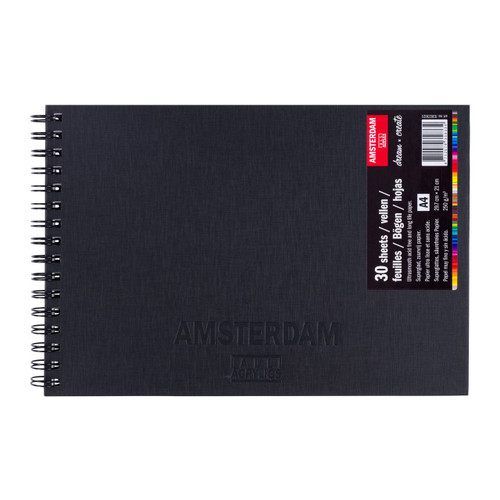 Amsterdam Black Book A4, 30 pages, 250g, FSC-MIX