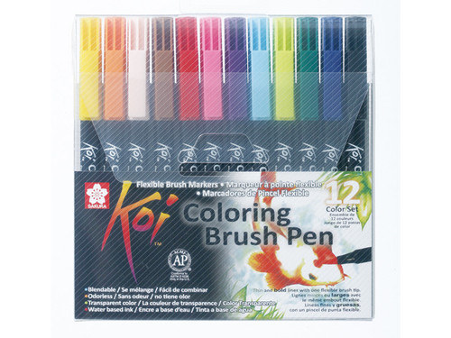 KOI WATERCOLOUR BRUSH PEN SET 12