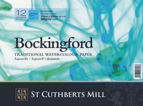 Bockingford Watercolour Glued Pad 18x13cm ~ 300gsm CP(Not)