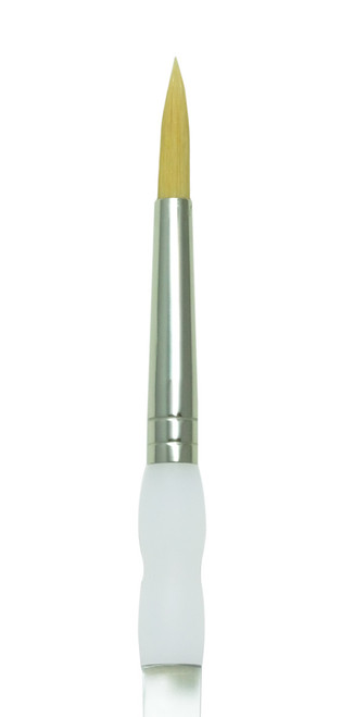 Gold taklon round brush - Size 10 Gold taklon round brush - Size 10