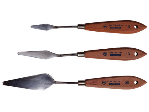 ART CREATION SET OF 3 PAINTING/PALETTE KNIVES