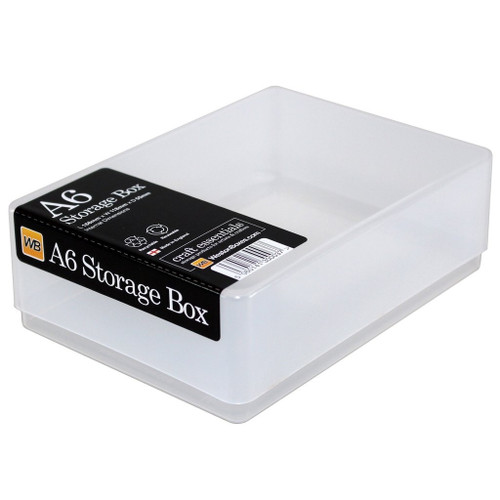 Clear plastic craft storage box A6