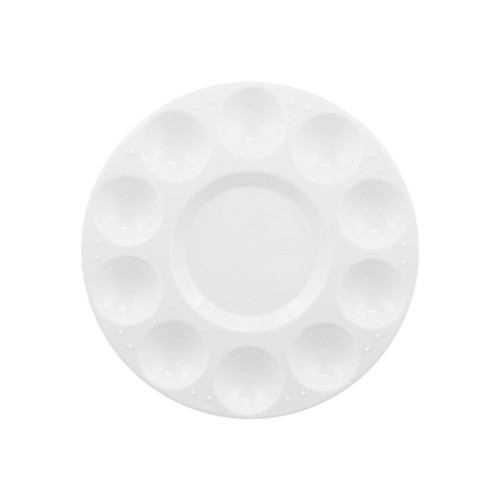 Round Shape 10 Well Plastic Painting Tray Palette