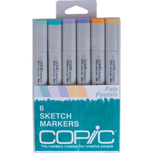 Copic Sketch 6pcs Set - Pale Pastels