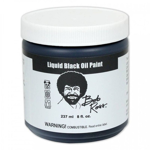 Bob Ross Liquid Black Oil Paint - 237ml