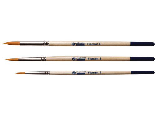 Budget WATERCOLOUR FILAMENT BRUSH SET OF 3