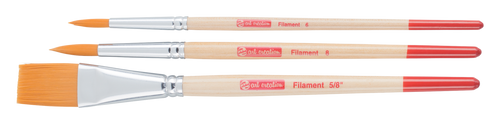 Budget WATERCOLOUR FILAMENT SET OF 3 BRUSHES