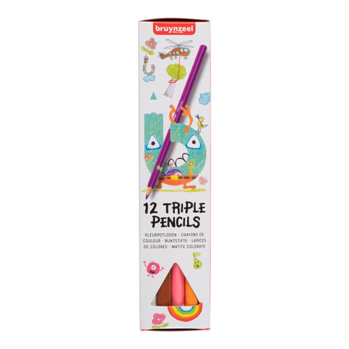 Triple Set 12 Coloured Pencils