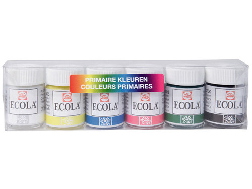 ECOLA 6X16ML - PRIMARY COLOUR MIXING SET