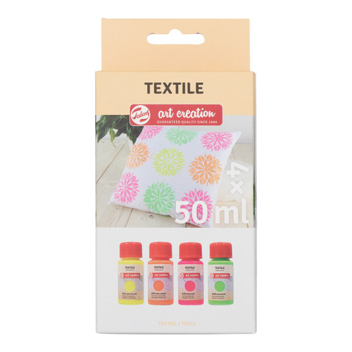Talens Art Creation Textile Set 4x 50ml Neon