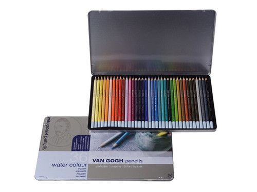 METAL SET 0F 36 WATERCOLOUR PENCILS METAL SET 0F 36 WATERCOLOUR PENCILS