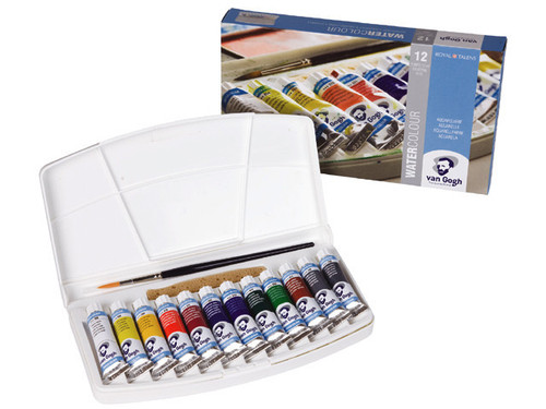 WATER COLOUR PLASTIC SET TUBES 12X10ML