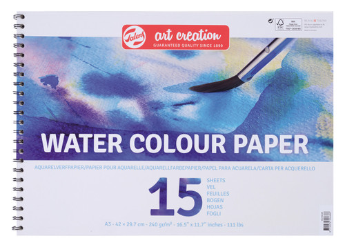 TAC Watercolour Paper A3, 250g, 15 pages, FSCM70