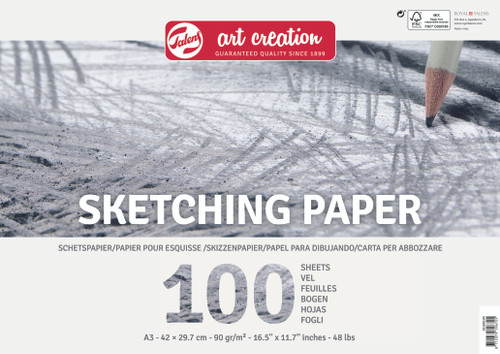TAC Sketch Paper A3, 90g, 100 pages, FSC-MIX