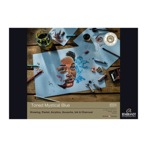 Rembrandt toned Mystical Blue A4, 180g, 50 pages, FSC-MIX