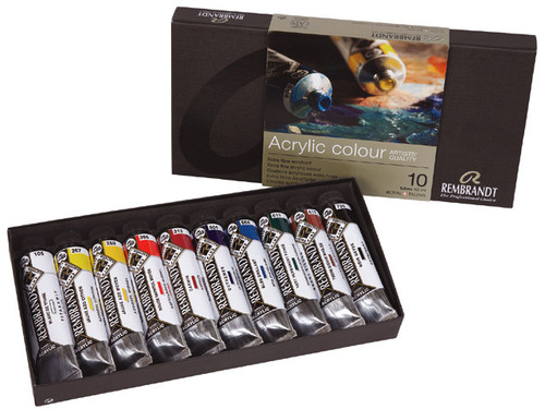 ACRYLIC COLOUR BASIC SET OF 10X40ML