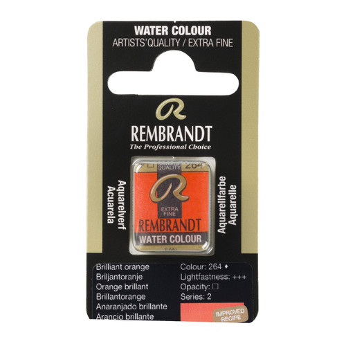 Rembrandt Water colour Pan Brilliant Orange