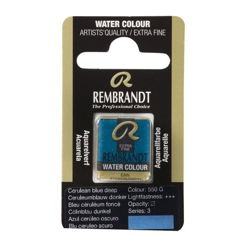 Rembrandt Water colour Pan Cerulean Blue Deep