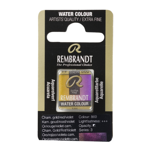 Rembrandt Water colour Pan Chameleon Gold Red Violet