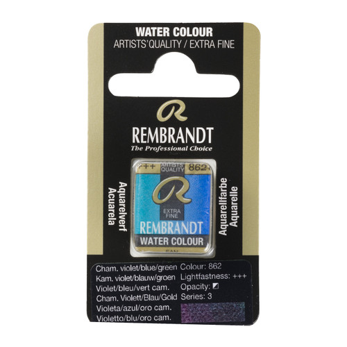 Rembrandt Water colour Pan Chameleon Violet Blue Green